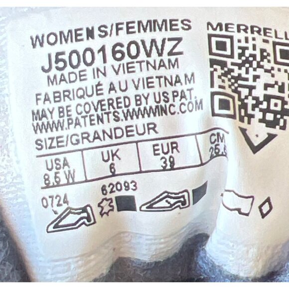 Merrell MOAB 3 Waterproof Granite Waterproof Women Hiking Boots Size 8.5 Wide - Picture 11 of 12